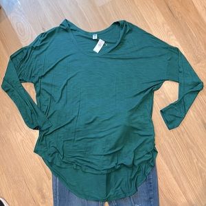 Green tunic top from Old Navy